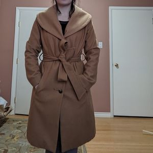 Wool Blend Trench Coat